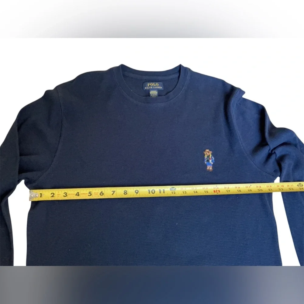 Polo by Ralph Lauren Men's Deep Blue Long Sleeve Tee